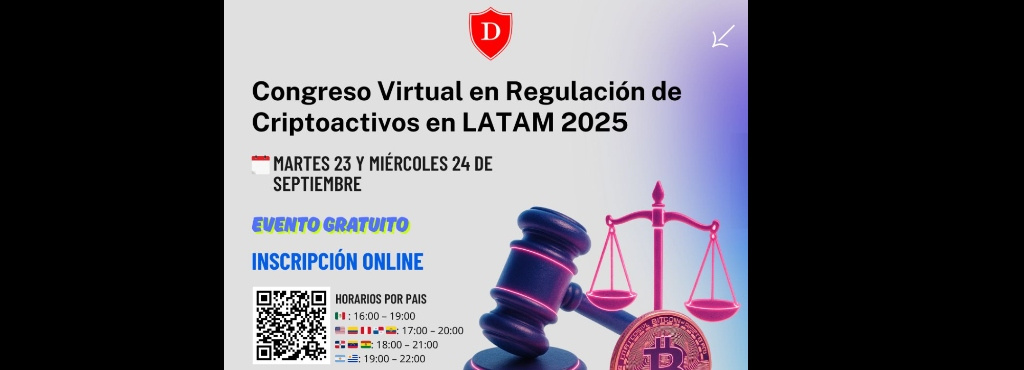 Nuestra socia Carolina Tamayo Campero participará en el Congreso Virtual sobre Regulación Jurídica de Criptoactivos en LATAM