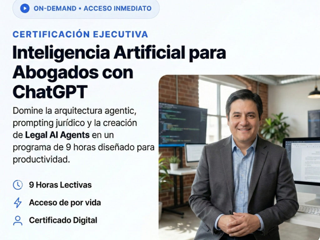 Curso en Inteligencia Artificial para Abogados con ChatGPT 5.2 (2026)